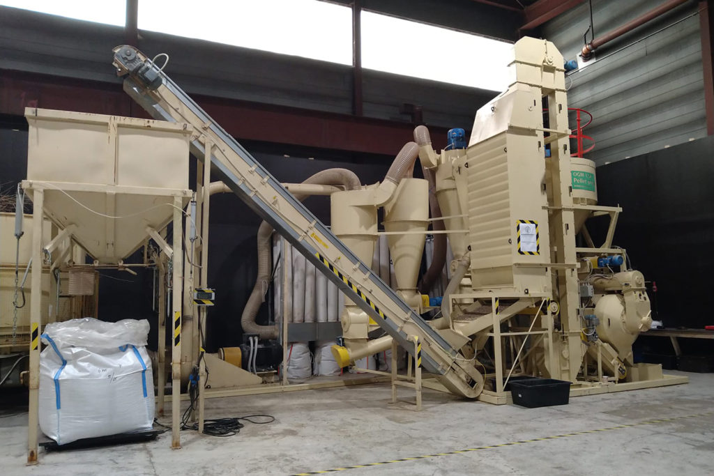 Ruokomestarit pellettikone